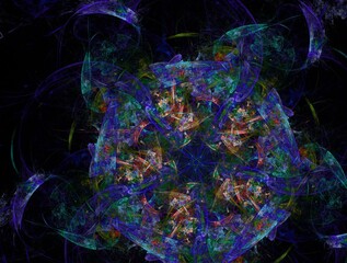 Imaginatory fractal abstract background Image