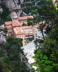 Obraz premium Monserrat monastery in Catalonia, Spain.