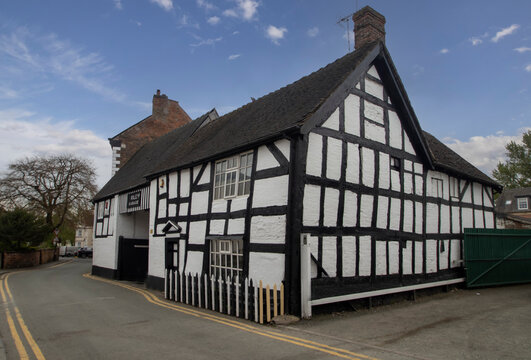 Historic buildings in the heart of Nantwich in Cheshire, UK