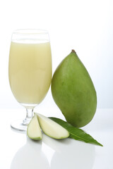 Kairi Panha OR aam  Panna OR Raw Mango Drink is a traditional and most popular Indian summer beverage served in a glass 
