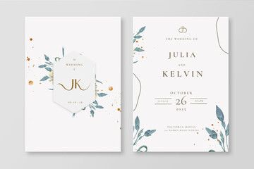 Floral Wedding Invitation Template