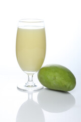 Kairi Panha OR aam  Panna OR Raw Mango Drink is a traditional and most popular Indian summer beverage served in a glass 
