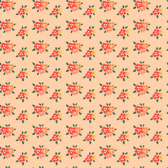 a seamless pattern of rose flowers