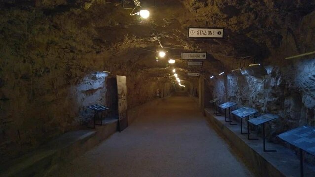 Zerostrasse in Croatia.  A historic series of tunnels