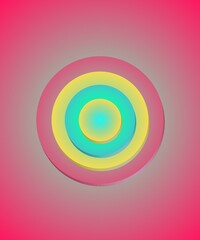 Abstract colorful background gradient texture graphic design circles 3d