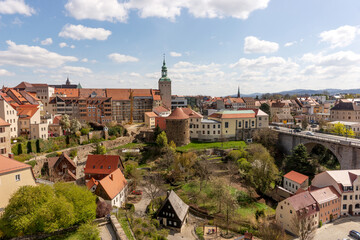 Fototapeta na wymiar View of the city of Bautzen in Saxony. Germany