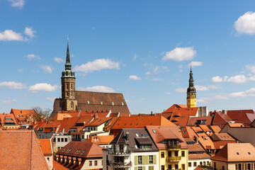 Fototapeta premium View of the city of Bautzen in Saxony. Germany