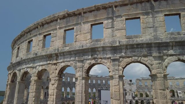 The Roman Amphitheatre, or Arena in Pula, Croatia