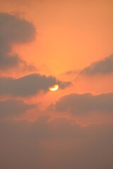 sunset in the sky