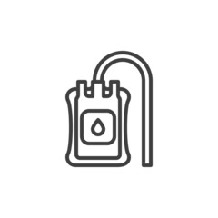 IV bag line icon