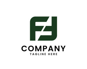 letter F F logo company