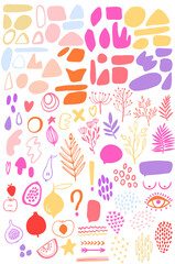 Abstract Colorful Shape Collection: Full set