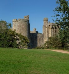 Fototapeta na wymiar Medieval Bodiam castle. England. United Kingdom. Kent.