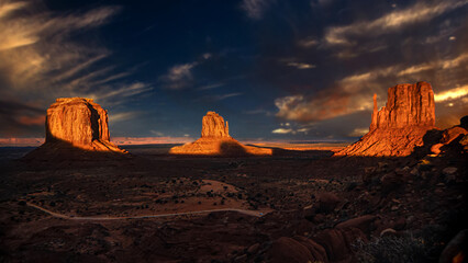 Monument Valley Abendstimmung