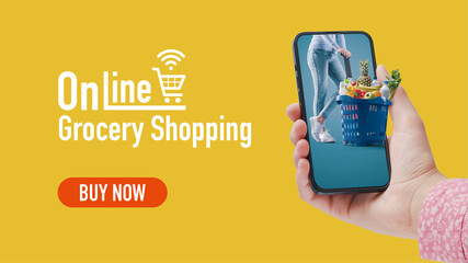 Online grocery shopping and home delivery