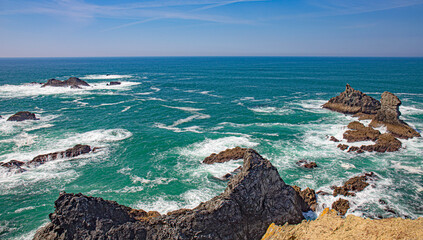 Port Coton in belle-ile french Brittany