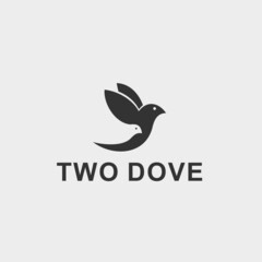 two dove logo or bird logo