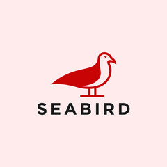 seabird logo or seagul icon