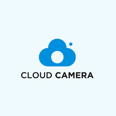 cloud camera logo or photography logo