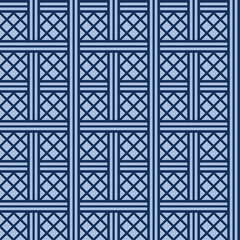 Japanese Square Weave Vector Seamless Pattern