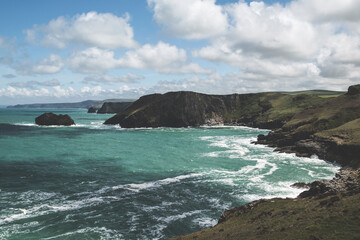 Tintagel, Cornwall, UK Coastline