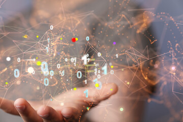 Technology background. Big data concept