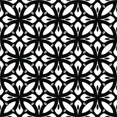 Vector monochrome pattern, Abstract texture for fabric print, card, table cloth, furniture, banner, cover, invitation, decoration, wrapping.seamless repeating pattern.Black and 
white color.