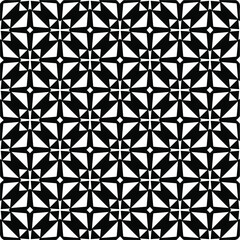 Fototapeta premium Vector monochrome pattern, Abstract texture for fabric print, card, table cloth, furniture, banner, cover, invitation, decoration, wrapping.seamless repeating pattern.Black and white color.