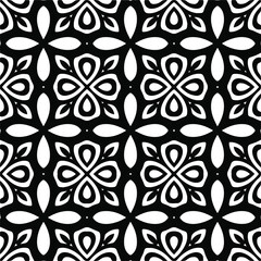 
Vector monochrome pattern, Abstract texture for fabric print, card, table cloth, furniture, banner, cover, invitation, decoration, wrapping.seamless repeating pattern.Black and 
white color.