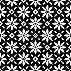 Fototapeta premium Vector monochrome pattern, Abstract texture for fabric print, card, table cloth, furniture, banner, cover, invitation, decoration, wrapping.seamless repeating pattern.Black and white color.