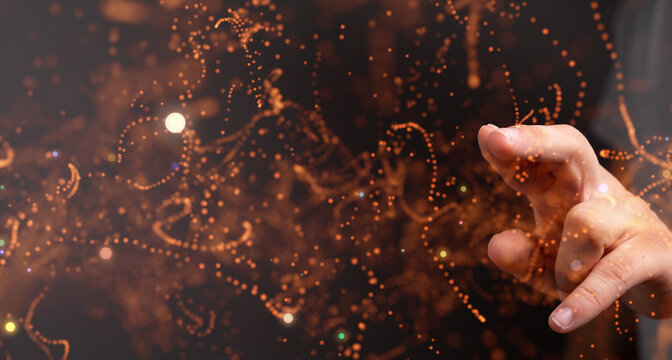 Communication technology for internet business. Global world network and telecommunication