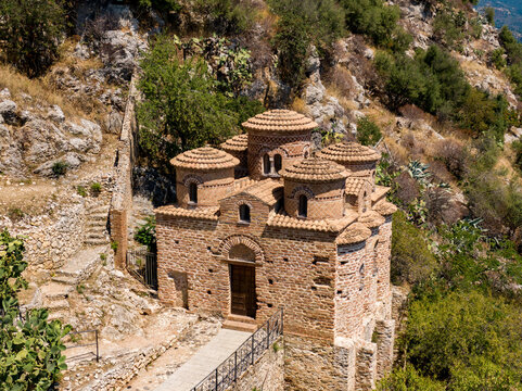 Stilo, Calabria, Italy. Aerial drone view.