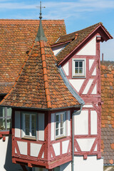 Half-timbered bay window