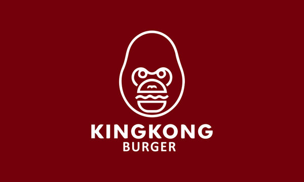 King Kong Burger Logo Design