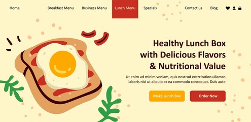 Healthy lunch box with delicious flavors value