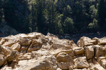 rocks in the mountains