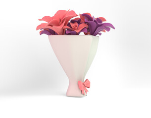 Flower Bouquet Left Side	