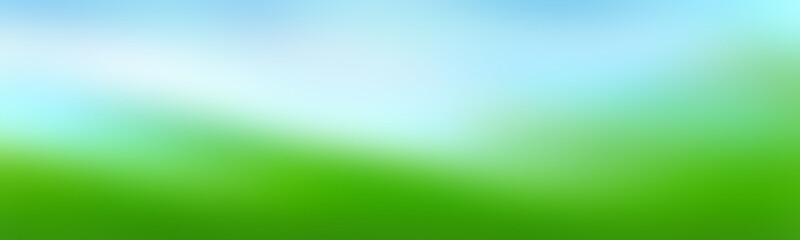 Wide magical beautiful blur graphic irish green. Popular social media button icon for chat, talk, mail pictogram light blue. Gradient background wallpaper.