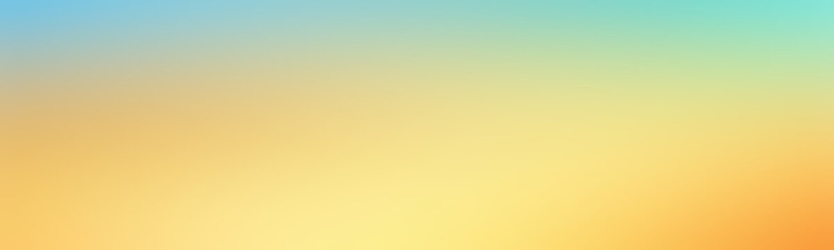 Wide colorful gradient background light golden yellow. Blurred illustration and defocused pattern yellow. Tint abstract texture.