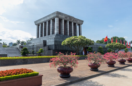 Ho Chi Minh Mausoleum in Hanoi, Vietnam