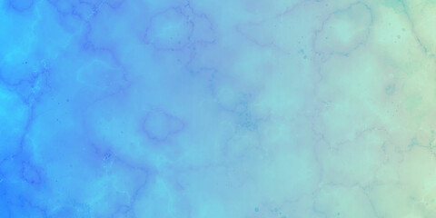 Abstract watercolor background with space Aquarelle painted azure gradient color splashing on textured paper. Vintage water color splash template or canvas for design, retro card.