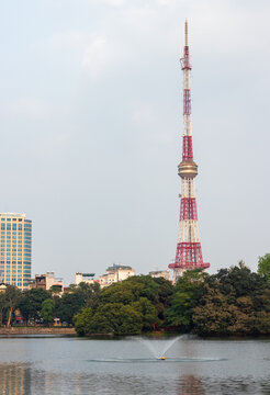 Radio Tower in Hanoi, Vietnam.
