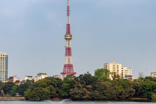Radio Tower in Hanoi, Vietnam.