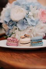 Wedding decor, wedding rings, bride accessories