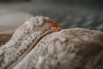 Wedding decor, wedding rings, bride accessories