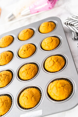 Pumpkin spice cupcake