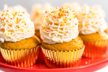 Pumpkin spice cupcake