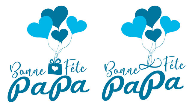 Bonne fête papa ! message cœur pour la fête des pères
