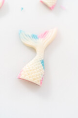 Mermaid themed 3 layer vanilla cake