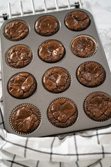 Chocolate peppermint cupcakes